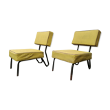 Pair of chairs by Jacques Hitier, 1950s