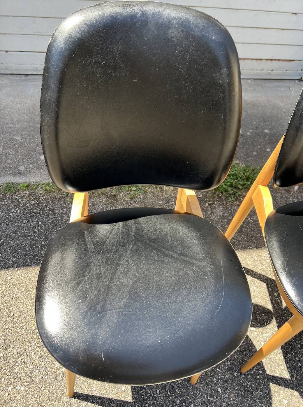 (Lot) 5 Chaises Pégase, Pierre Gurariche pour Baumann