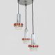 Suspension waterfall vintage Raak Amsterdam Holland chrome polished glass chiseled. Year 70