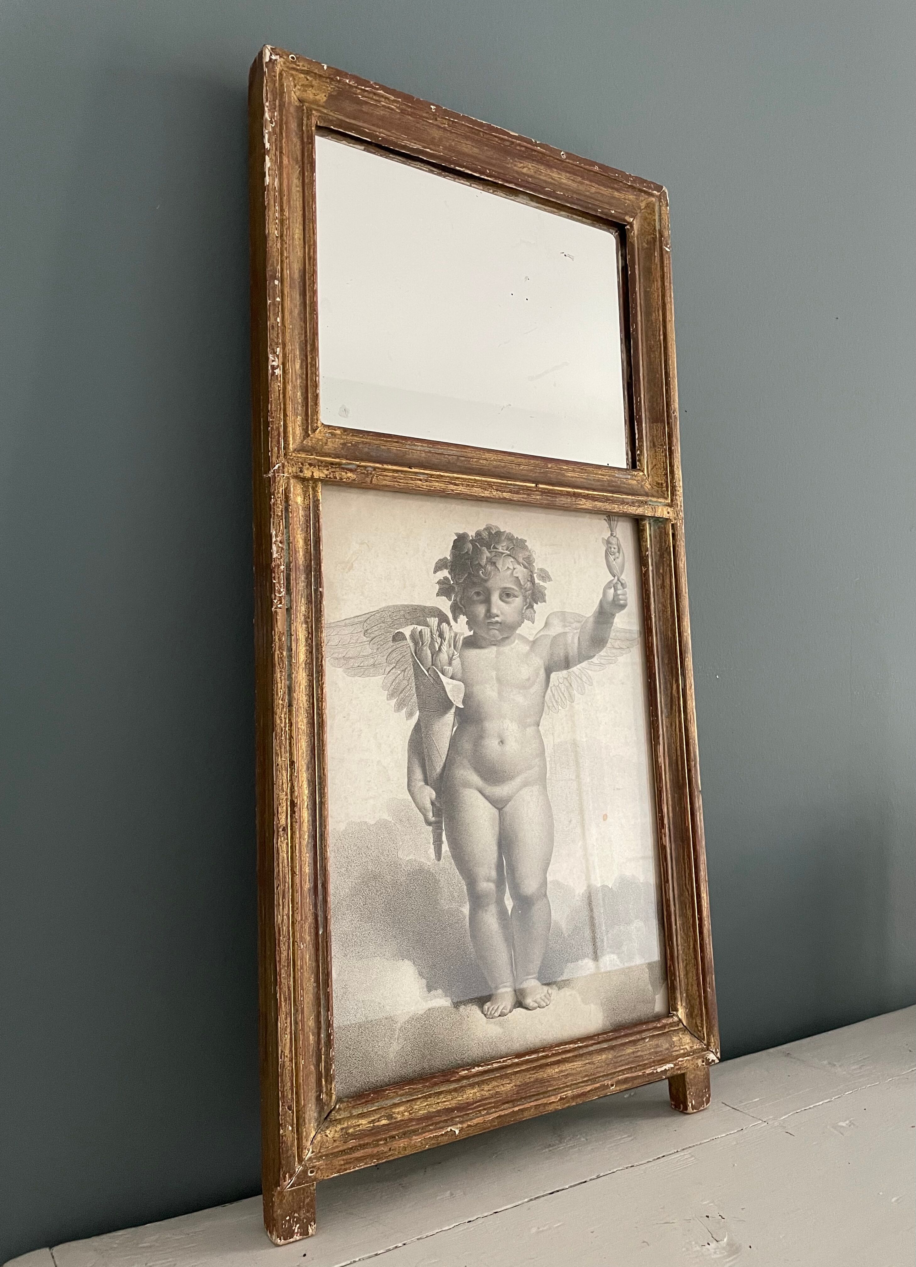 Old trumeau to lay or hang 57x27cm