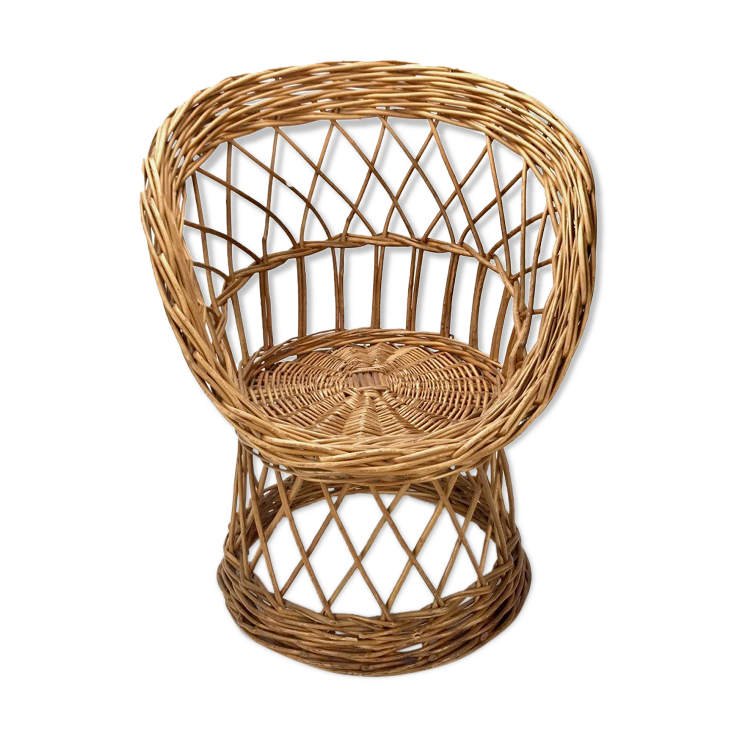 fauteuil en osier pour enfant