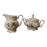 Sucrier et pot à lait vintage
