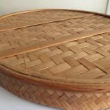 Large tray rattan vintage in very good condition