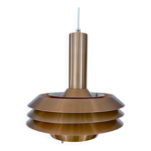 Mid-century modern Danish copper pendant light, 1970s