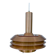 Mid-century modern Danish copper pendant light, 1970s