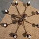Lustre en métal marron