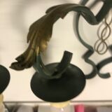 Pair of gilded metal wall sconces