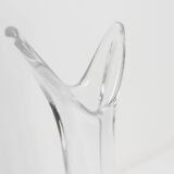Blown crystal vase Art Vannes France 43 cm