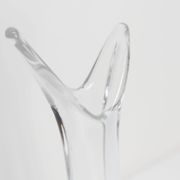 Blown crystal vase Art Vannes France 43 cm