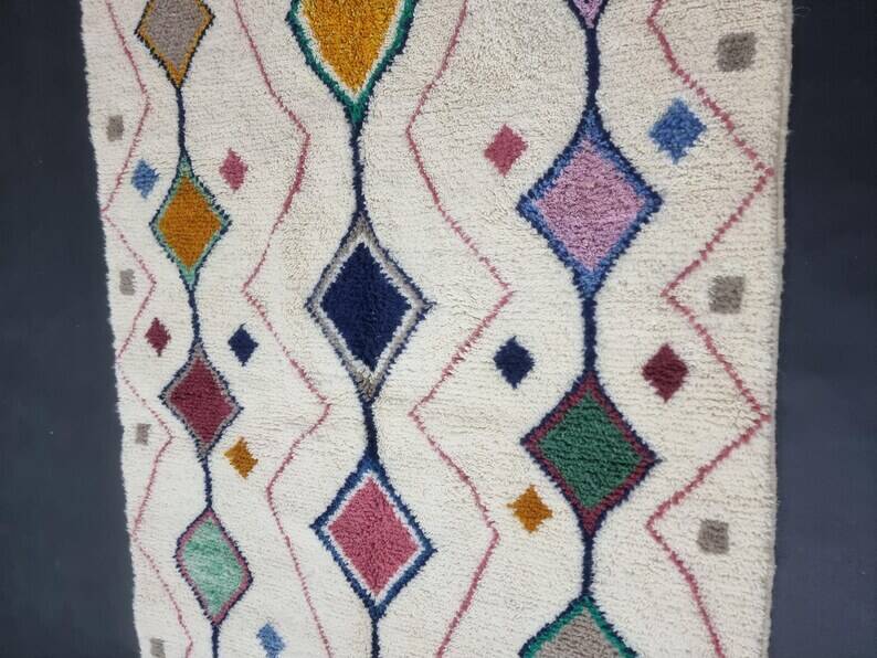 White Beni Ourain rug 150/250cm