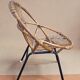 Rattan shell chair
