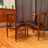 A set of four Juliane chairs by Johannes Andersen, Uldum Møbelfabrik, Denmark, 1960s.