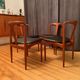 A set of four Juliane chairs by Johannes Andersen, Uldum Møbelfabrik, Denmark, 1960s.