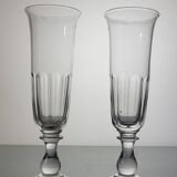 6 flutes à champagne XIXème / dépareillées