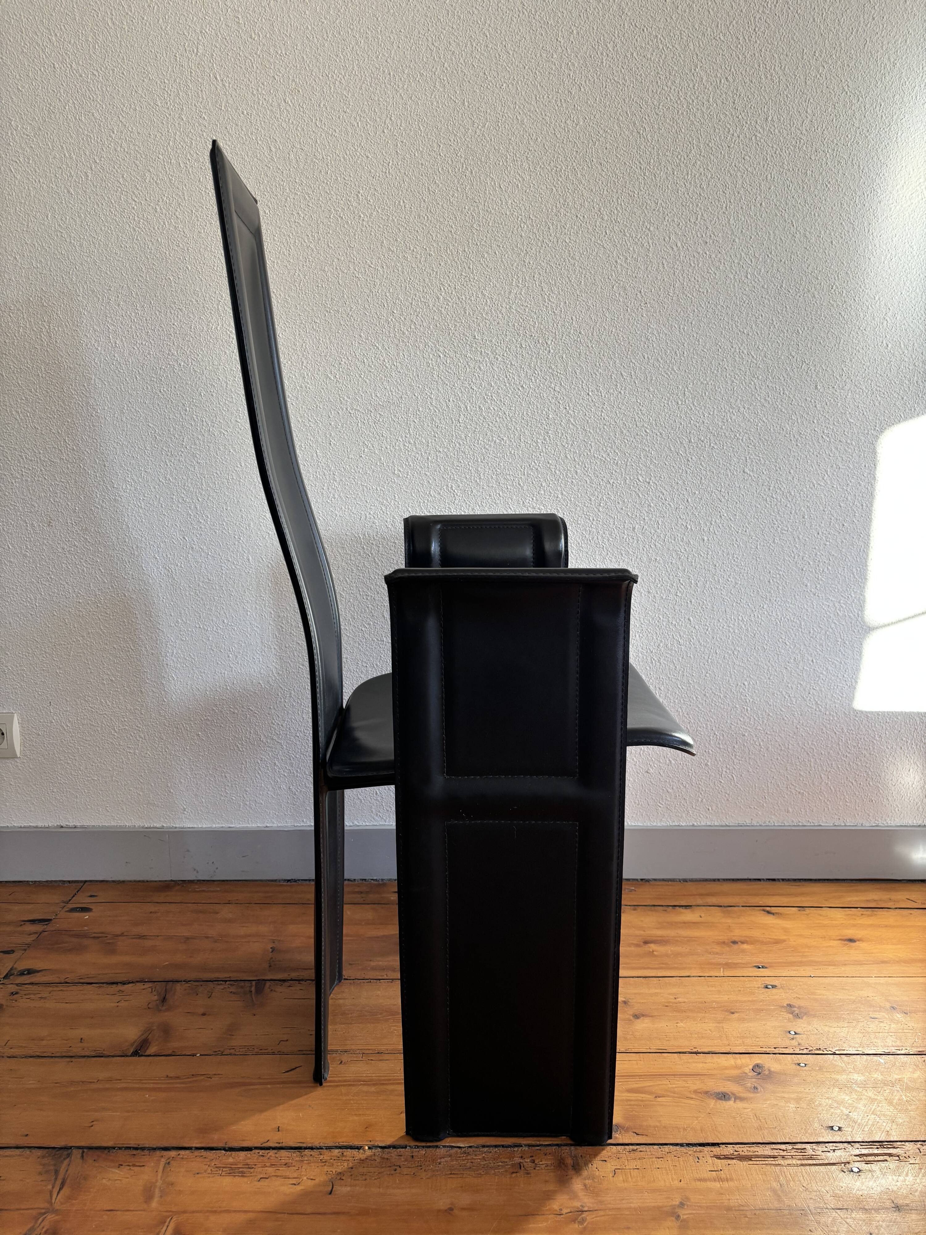 Fauteuil cuir Roche Bobois vintage