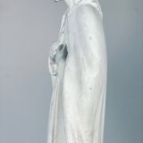 Statue of the Sacred Heart of Jesus signed Guelfi Maucci in marble powder