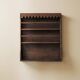 Solid wood wall shelf, Folk art, around 1900