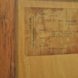 Vintage German Rio sideboard in rosewood, woven finish, Leo Bub, 19