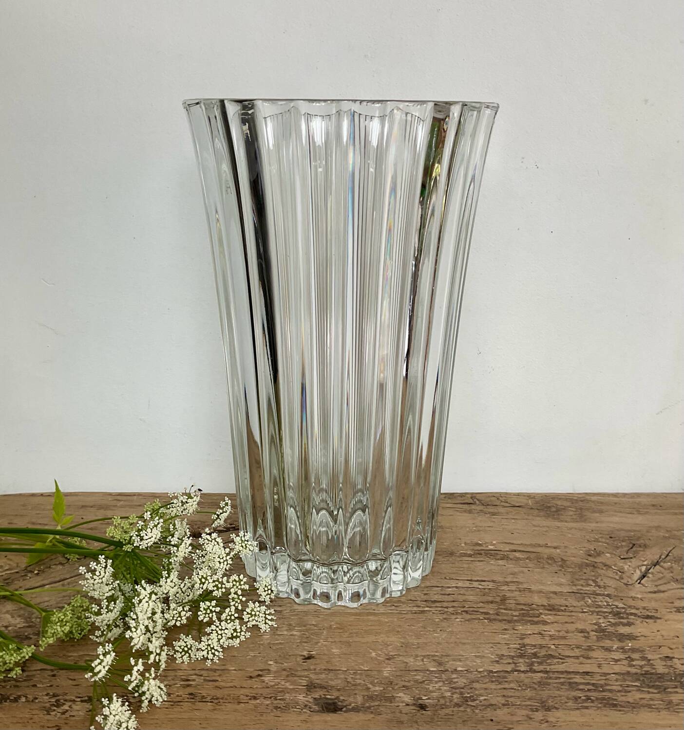 Large glass vase France