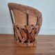 Fauteuil méxicain équipale enfant en cuir et bois