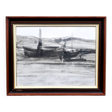 Charcoal on paper by Granados Llimona, 1977.