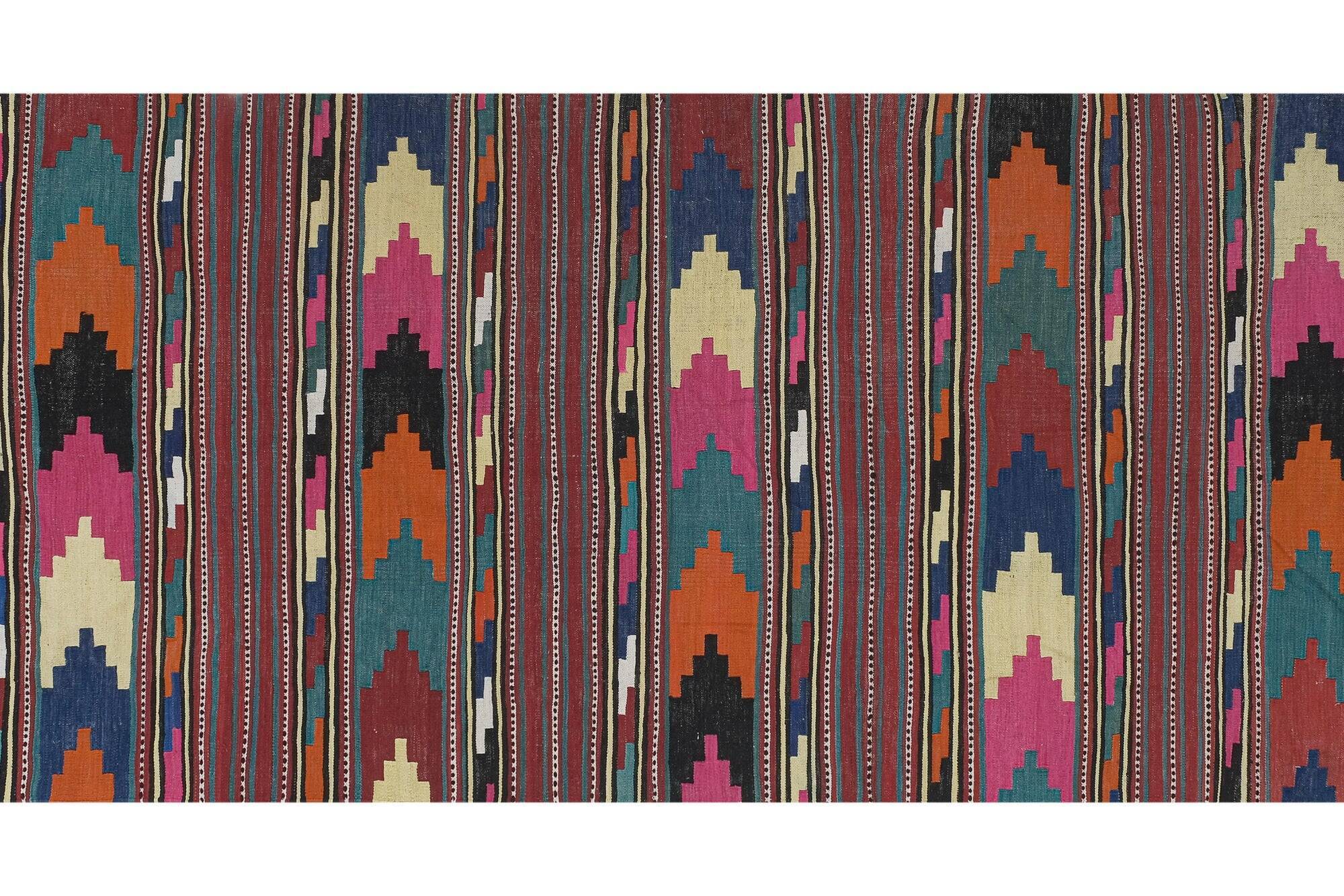 Vintage Turkish kilim, handwoven, 155x364 cm.