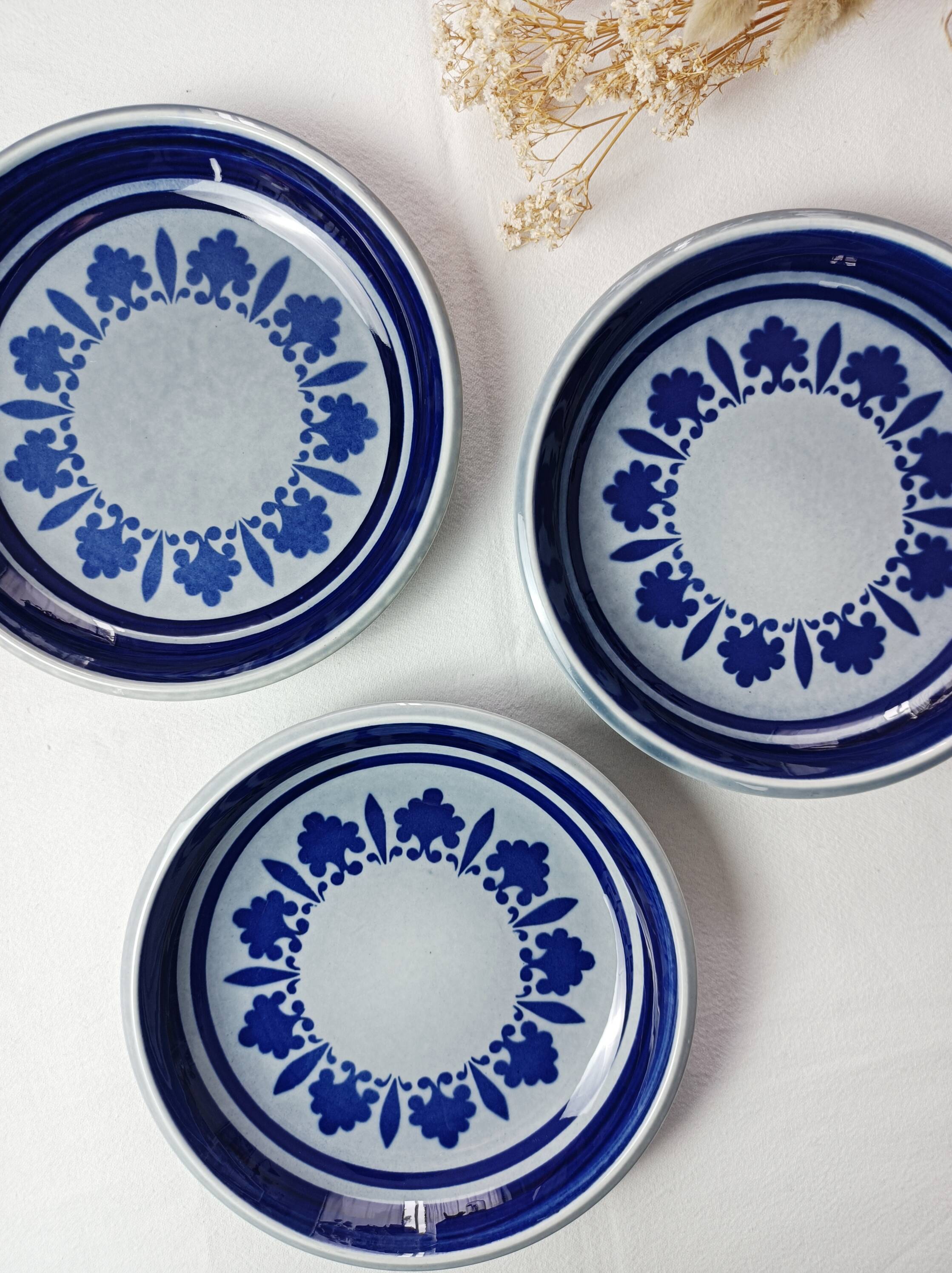 Set of 3 Boch Baltic soup plates
