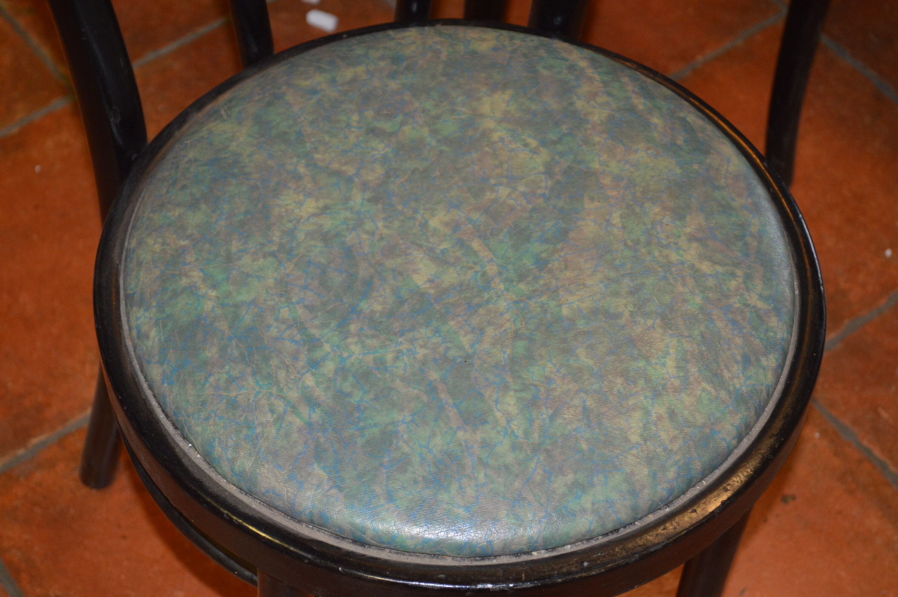 4 x curved wooden Bistro chairs