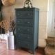 Art Deco blue dresser