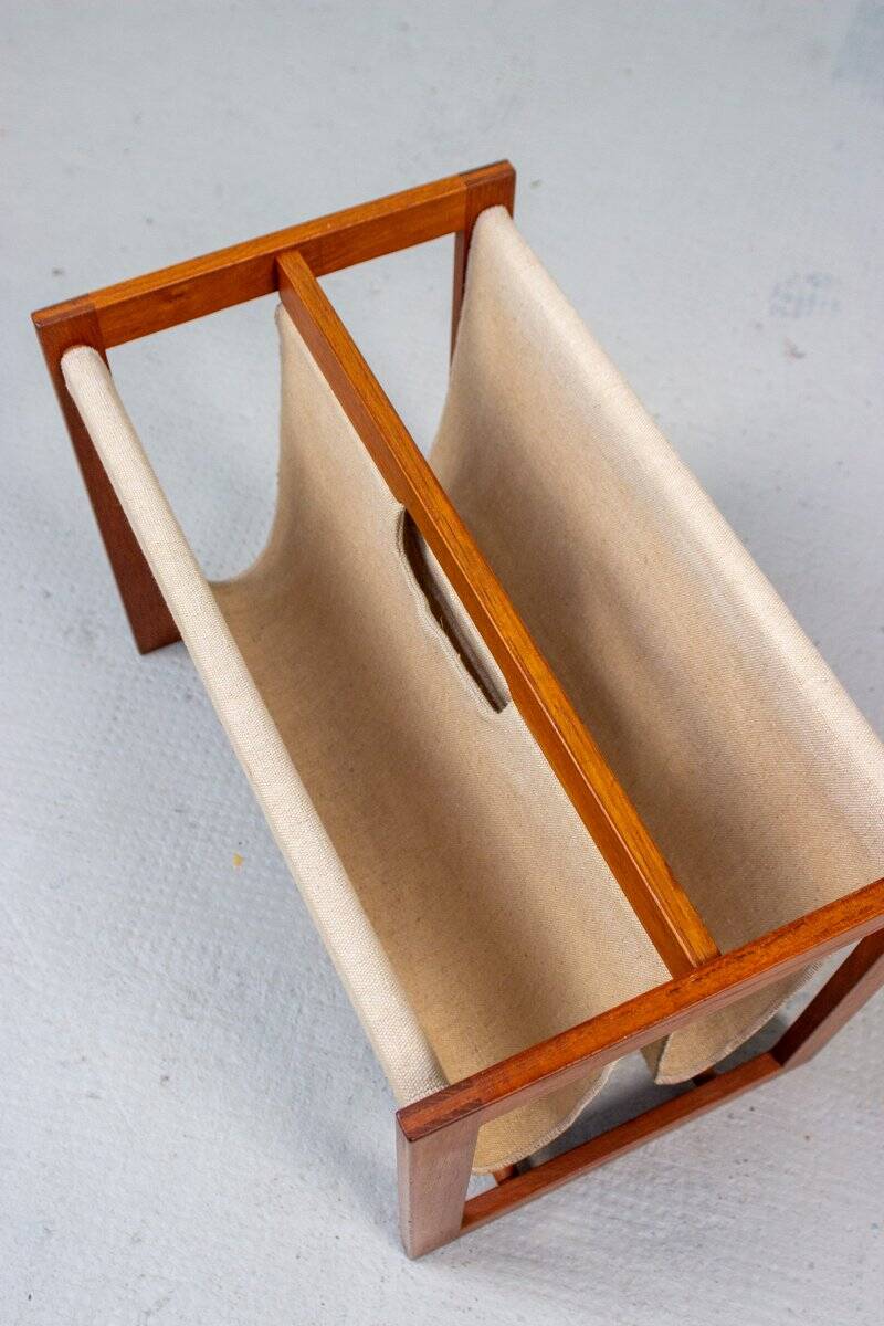 Vintage Teak Magazine Rack by Aksel Kjersgaard, 1960s