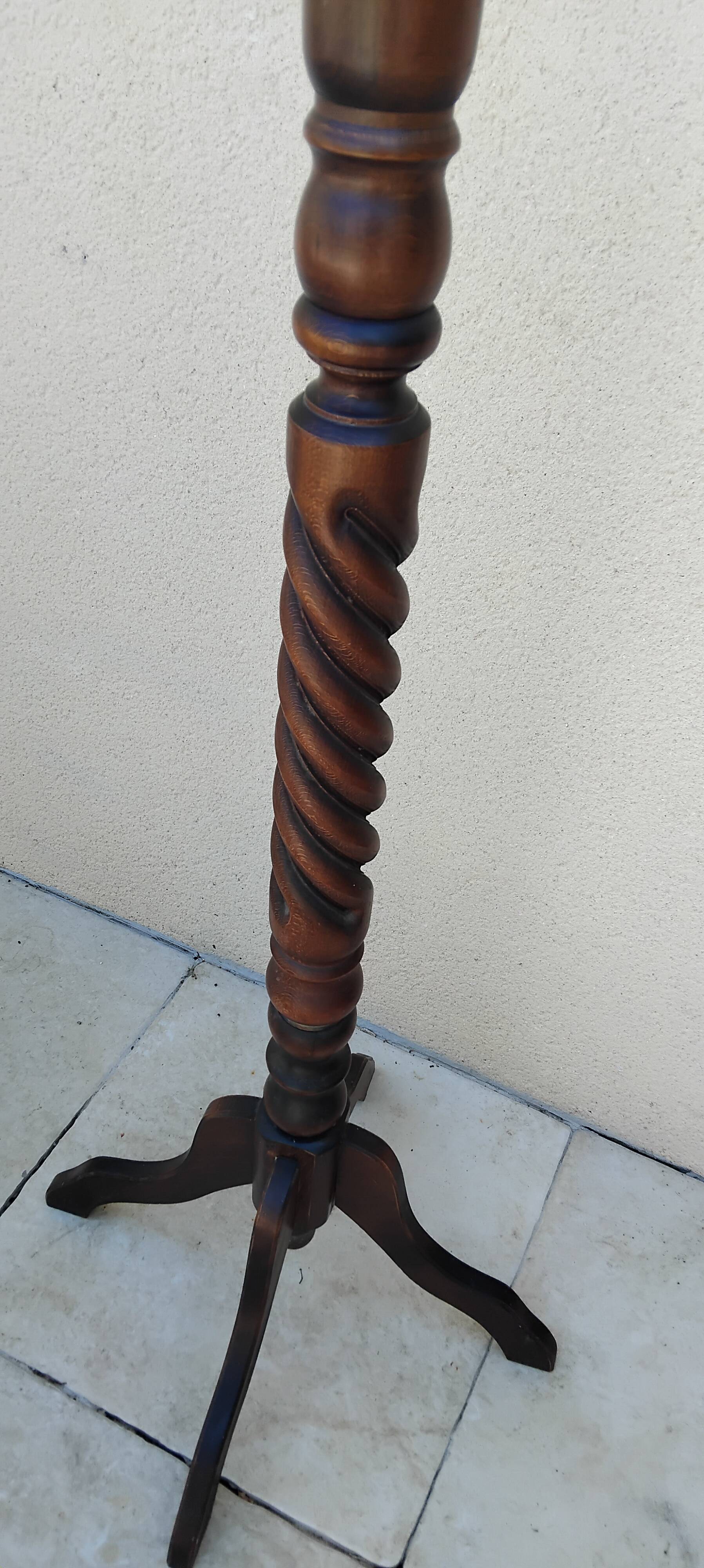 Vintage wooden coat rack parrot antique