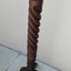 Vintage wooden coat rack parrot antique