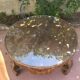Large vintage Moroccan table – hand-carved solid wood – 1983