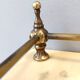 Pair of Nightstands / Console Tables with Marble Tops and Brass Legs, Italy