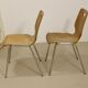 Pair of stackable chairs in Plywood plywood. Ref Leo.