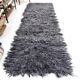 3x11 Gray Handmade %100 Wool Moroccan Runner Rug, 106x345Cm SK70382