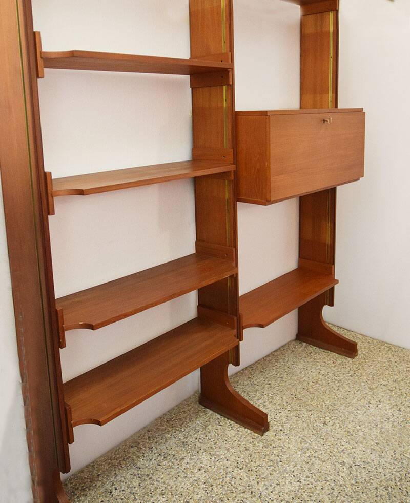 Teak bookcase by Esposizione Permanente Mobili Cantu' 1960s