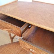 Bureau en rotin vintage