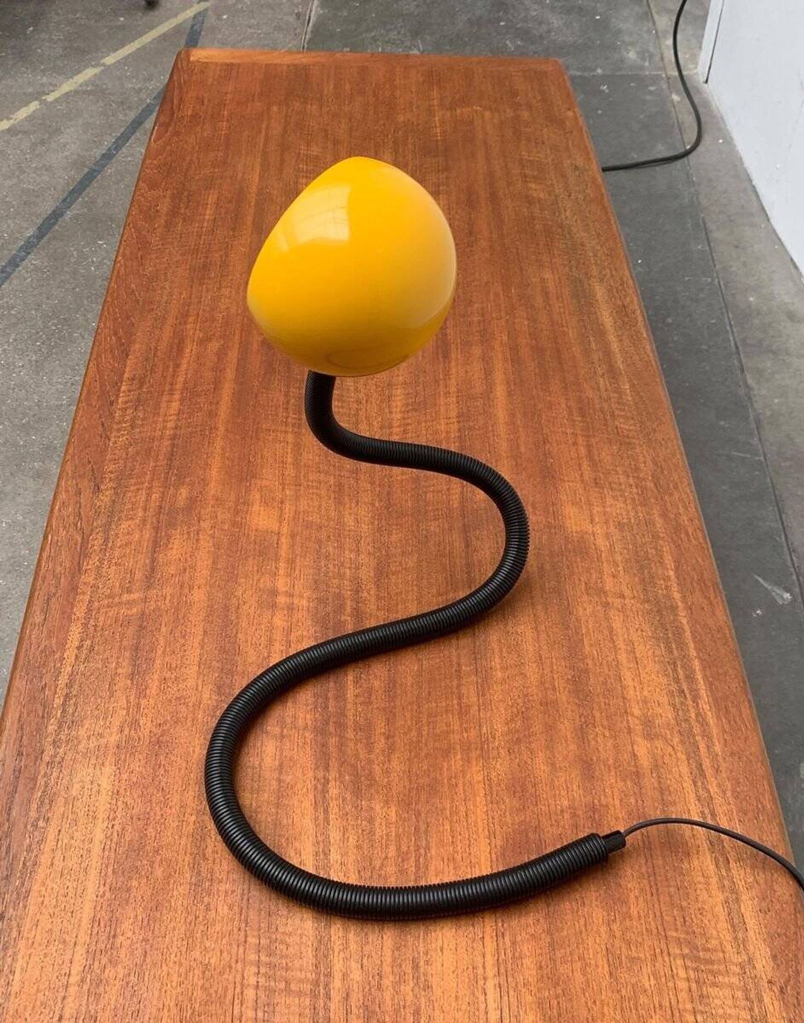 Vintage cobra snake table lamp