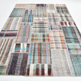 Flatweave ethnic kilim rug 212x302