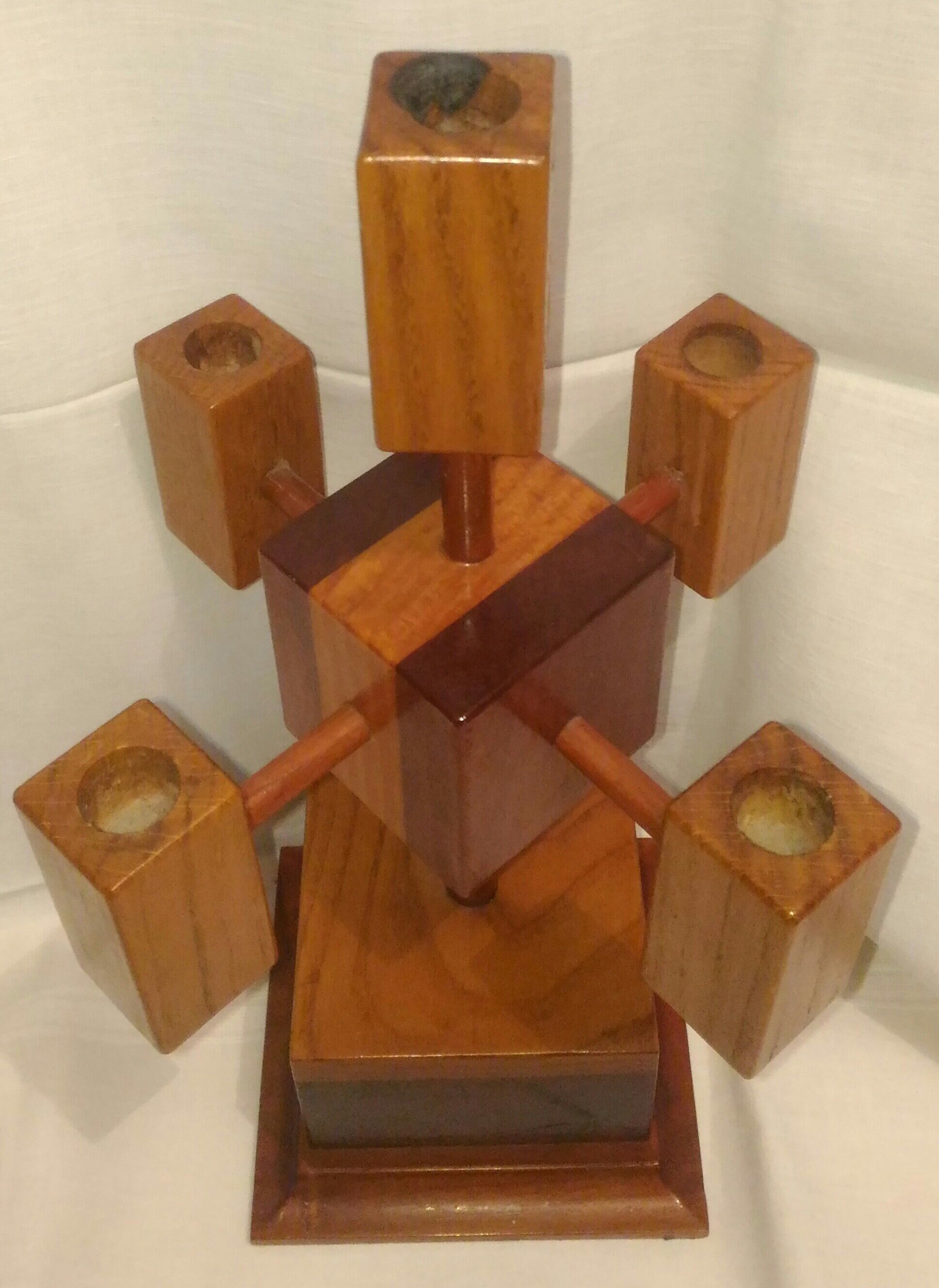 Wooden bougeoir, Scandinavian style