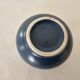 Small Blue Ceramic Flower Vase Signed Gérald POTT
