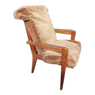 Vintage armchair Free-Span 1950 oak