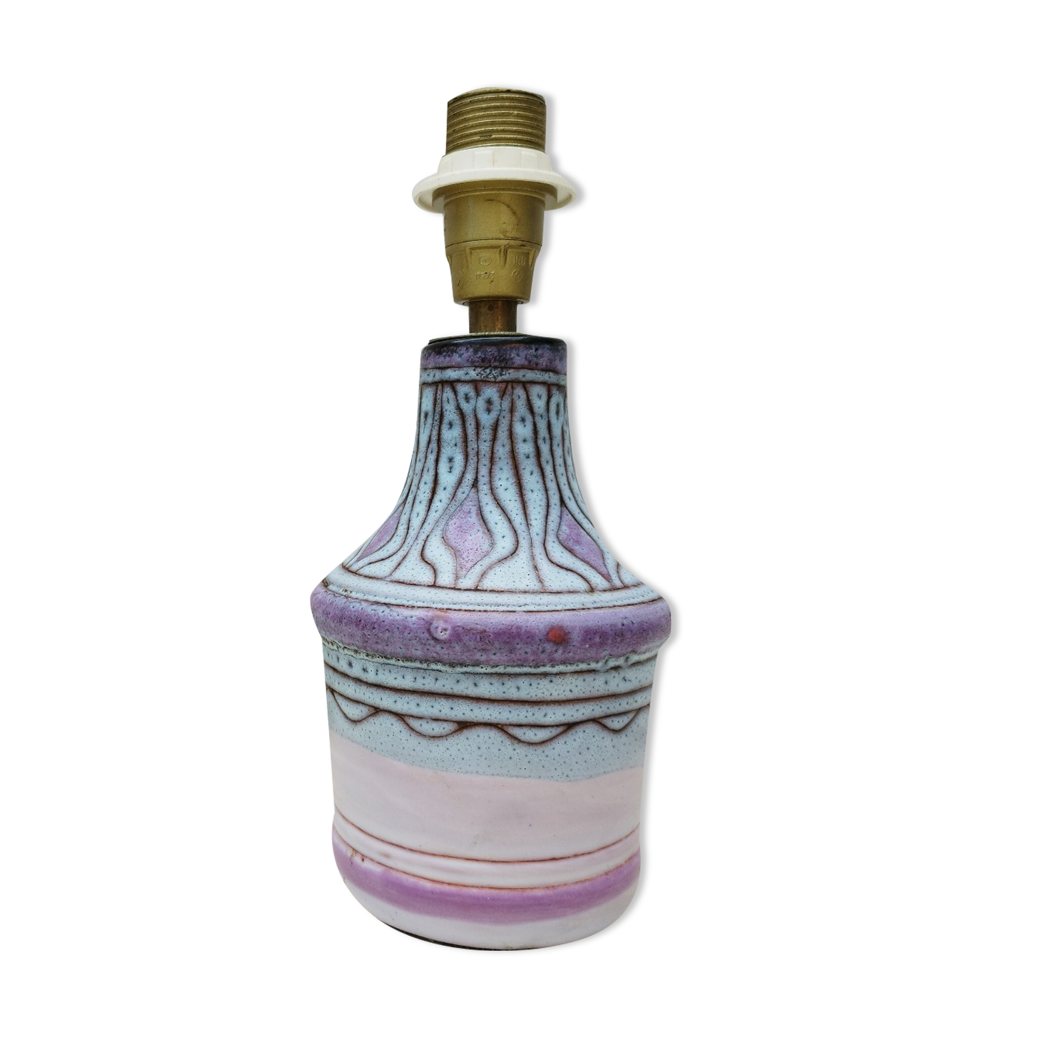 Ceramic lamp foot by Danuta Le Hénaff