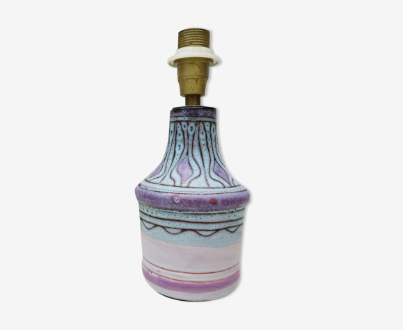 Pied de lampe en céramique par Danuta Le Hénaff