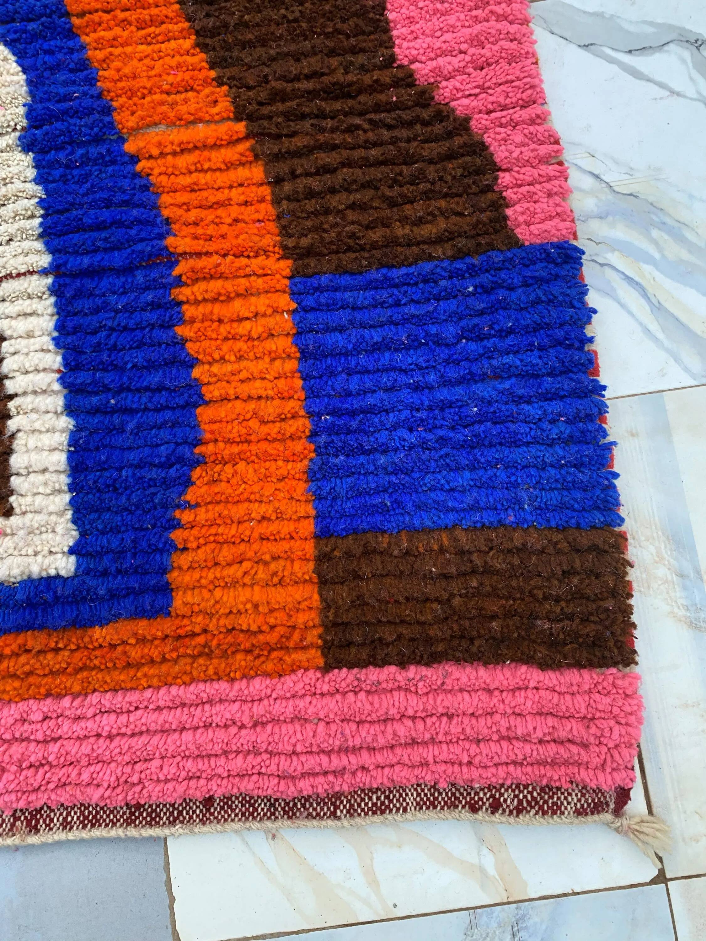 Handmade traditional carpet 250cm x 150cm Moroccan