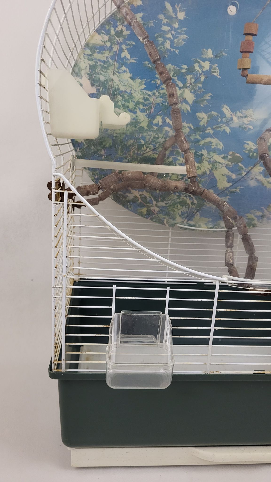 Cage à oiseaux sur pied vintage