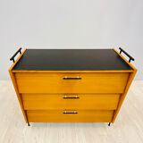 Shoes cabinet with metal frame