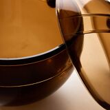 Glacière en forme de boule fumée par Paolo Tilche pour Guzzini, Italie, années 1980