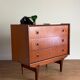 Vintage teak dressing table / chest of drawers – Scandinavian design, 1960s